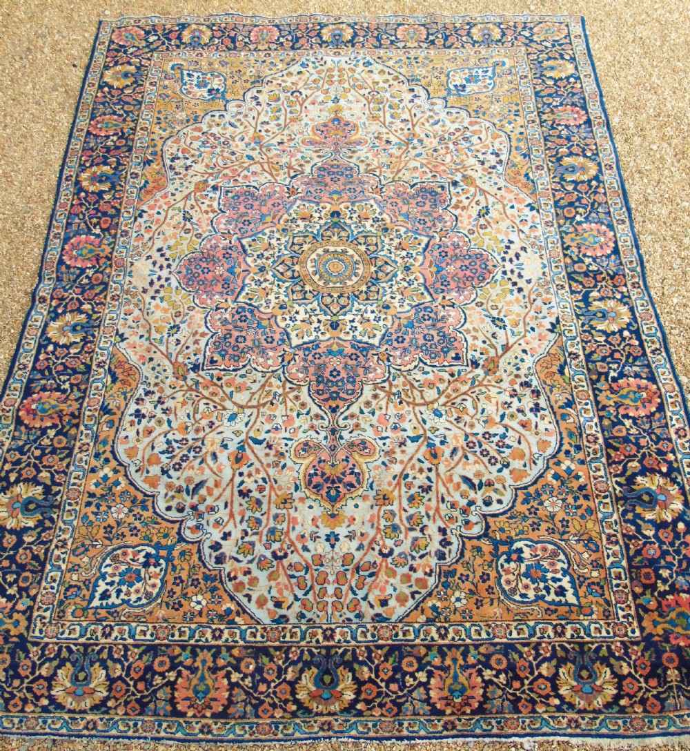 Antique Kirman Carpet Good Room Size 325 x 258