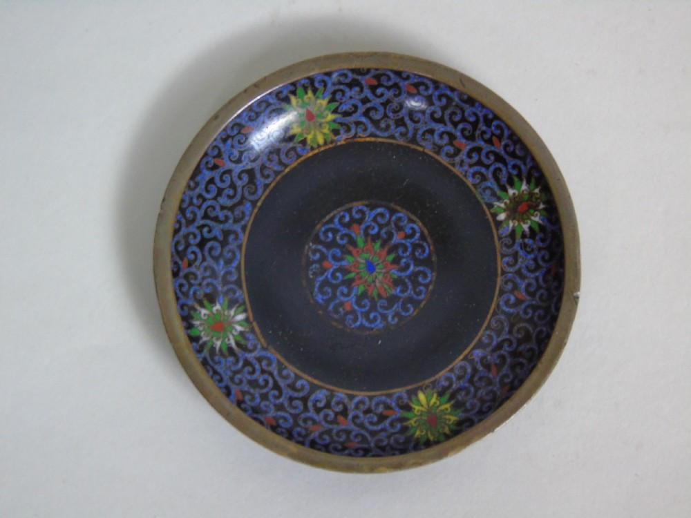 Japanese Cloisonne Jewellery Box and Matching Ring Tray View VIII