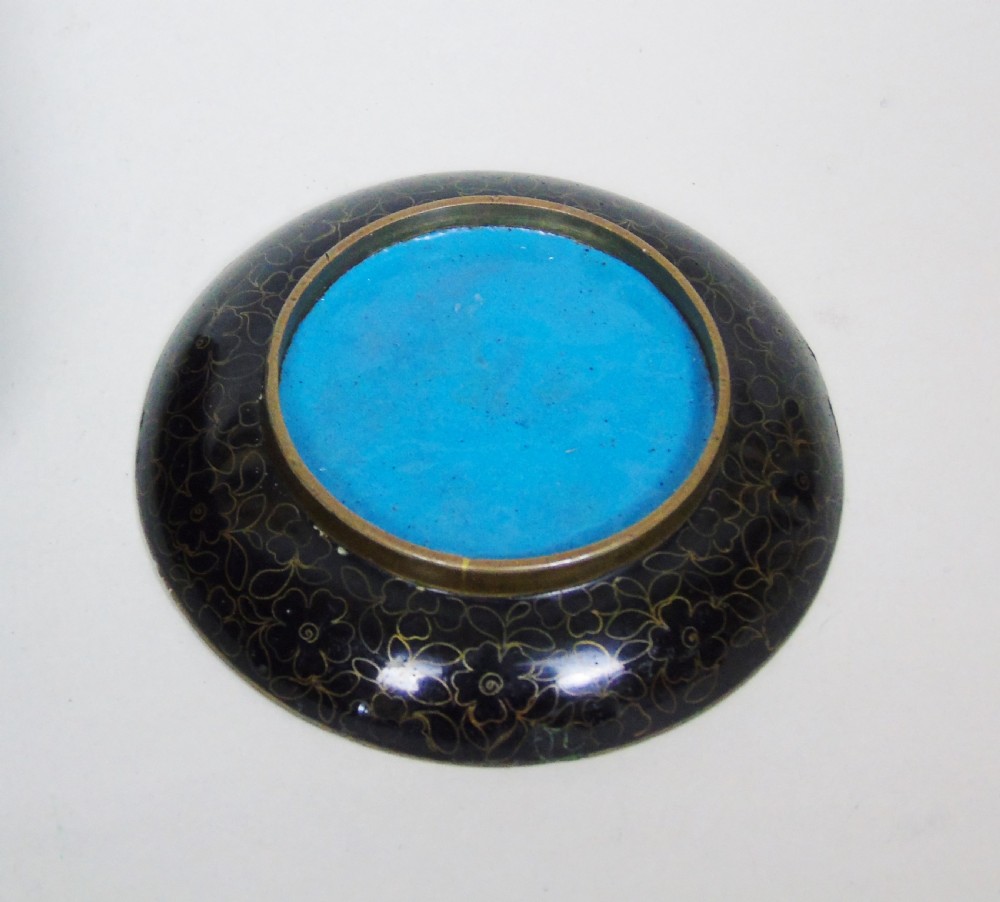 Japanese Cloisonne Jewellery Box and Matching Ring Tray View X