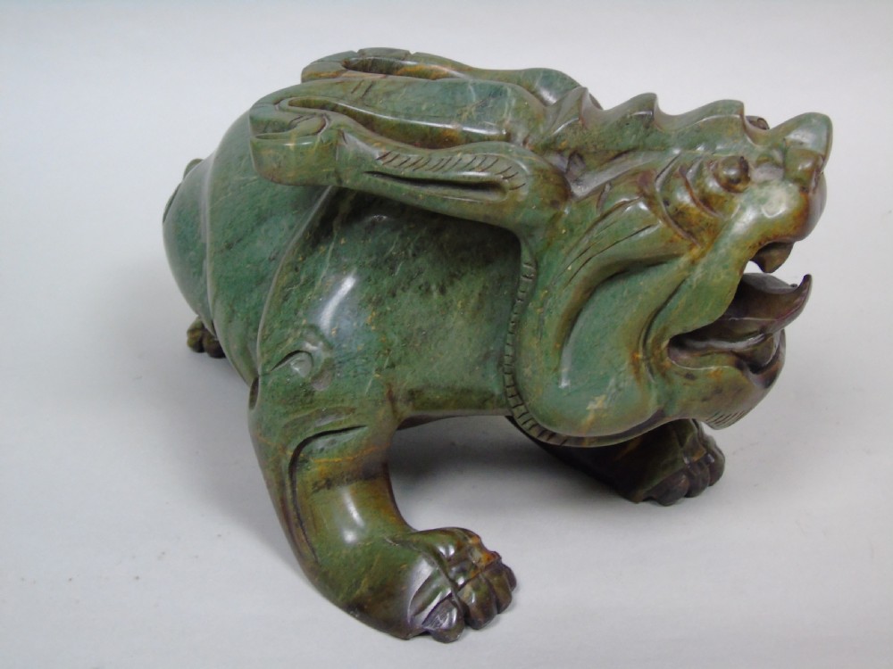 Antique Chinese Carved Mythical Pixiu View II