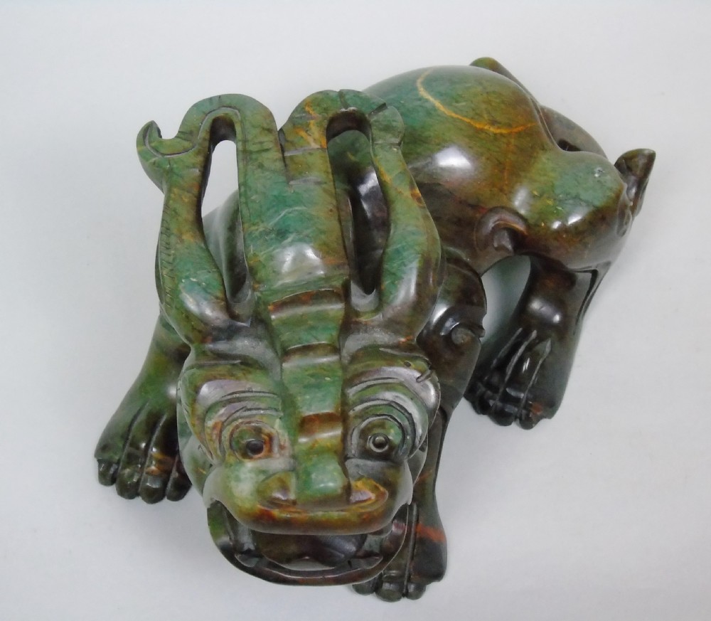 Antique Chinese Carved Mythical Pixiu View IV