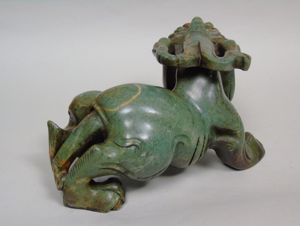 Antique Chinese Carved Mythical Pixiu View VI