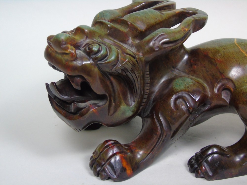 Antique Chinese Carved Mythical Pixiu View VII