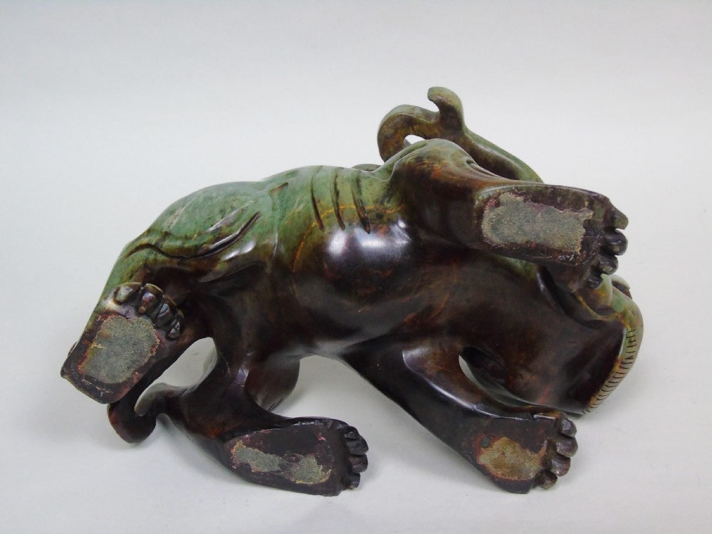 Antique Chinese Carved Mythical Pixiu View VIII