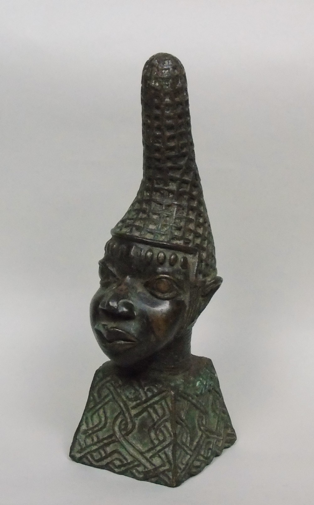 African Bronze Benin Cast Bust Circa 1900