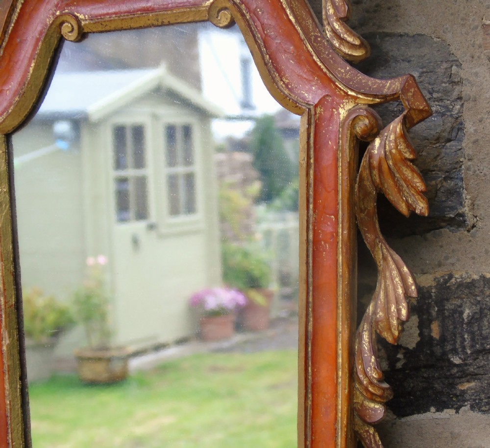 Antique Pair of Italian Giltwood Girandole Mirrors View V