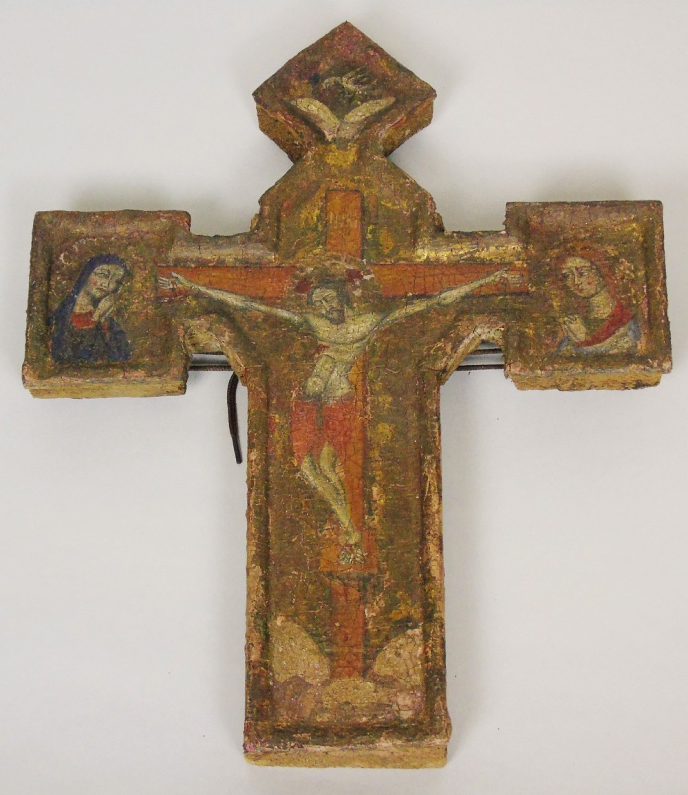 Antique Greek Crucifix Icon
