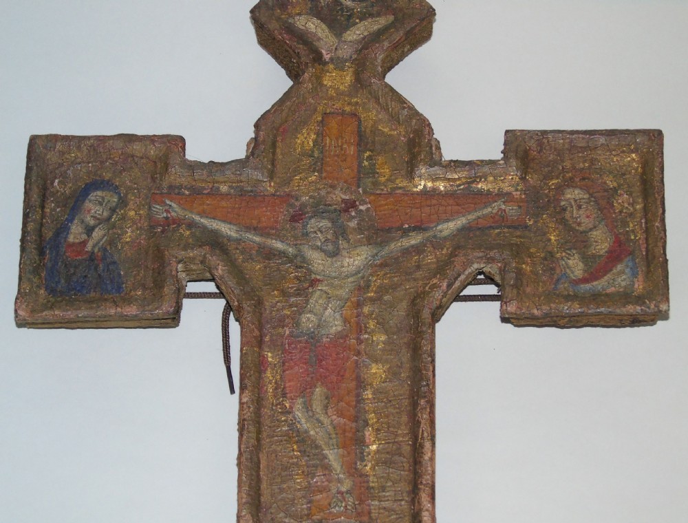Antique Greek Crucifix Icon View II