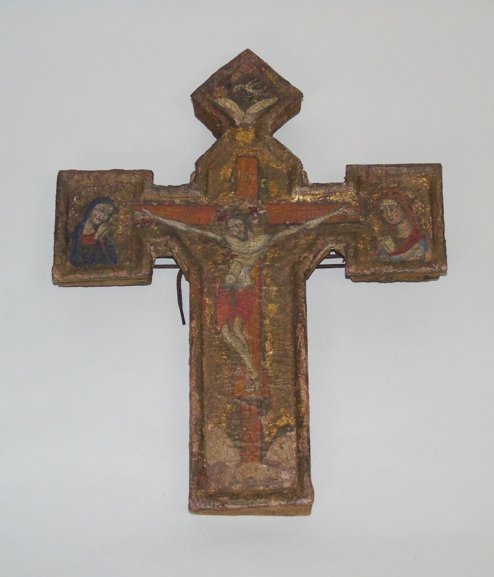 Antique Greek Crucifix Icon View IV