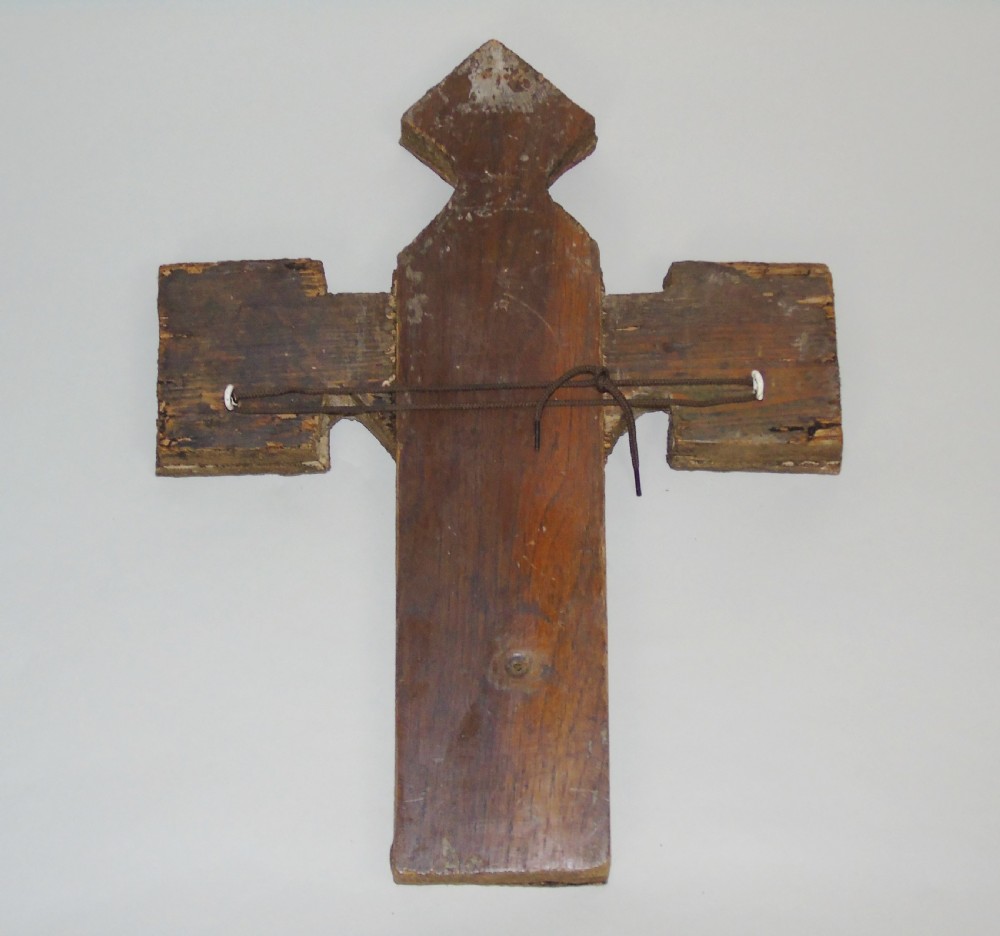 Antique Greek Crucifix Icon View V
