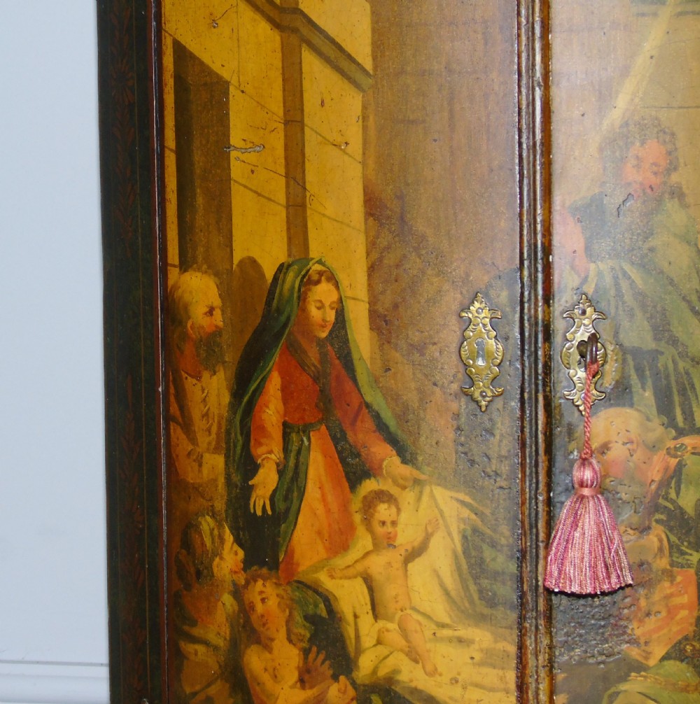 George III Painted Corner Cupboard View II