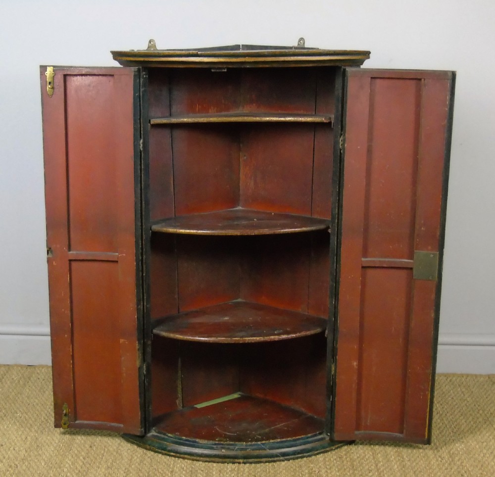 George III Painted Corner Cupboard View III