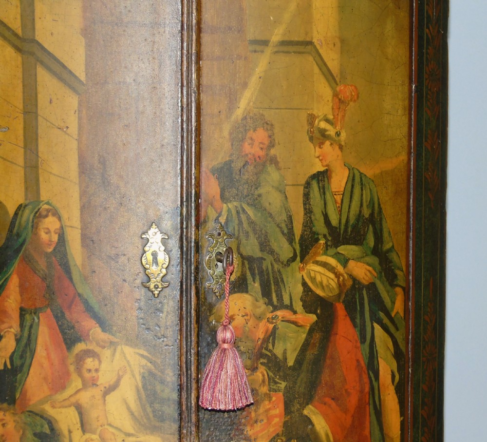 George III Painted Corner Cupboard View IV