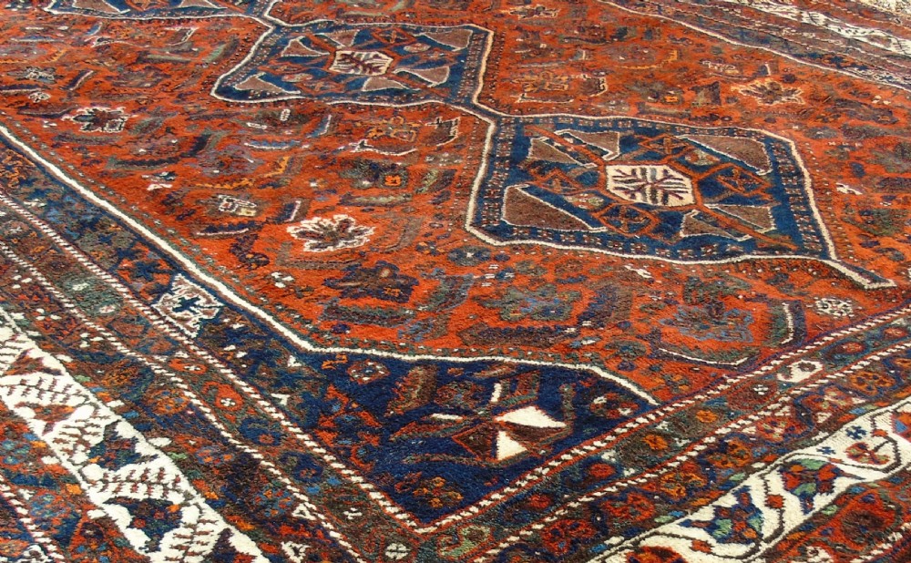 Antique Kashgai Carpet Room Size View IV
