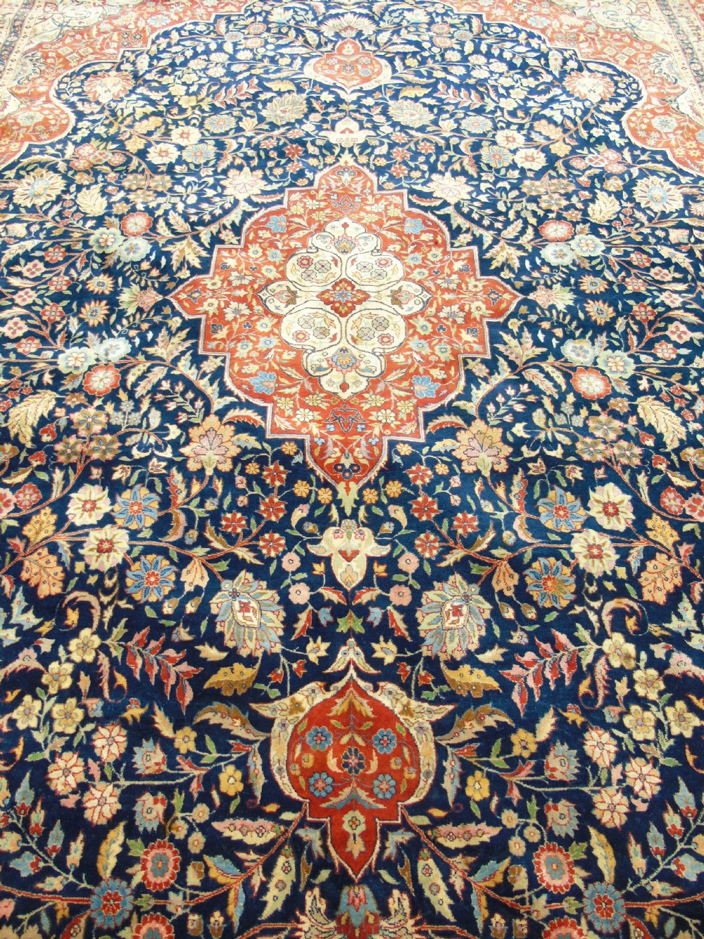 Antique Tabriz Carpet Room Size View III