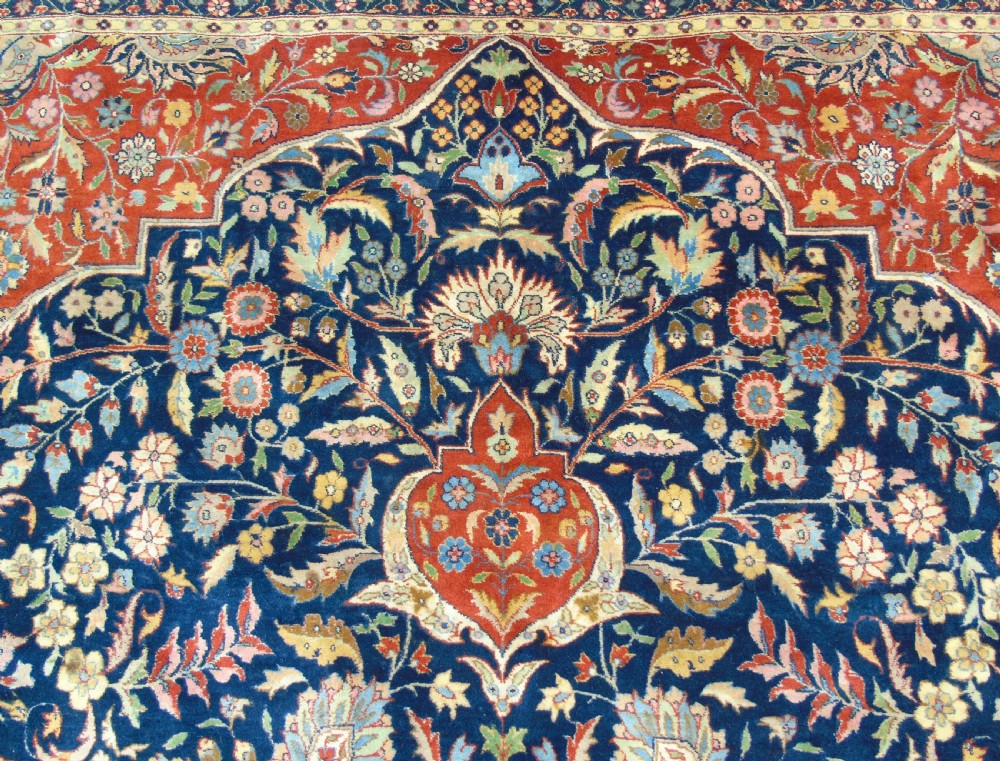 Antique Tabriz Carpet Room Size View VI