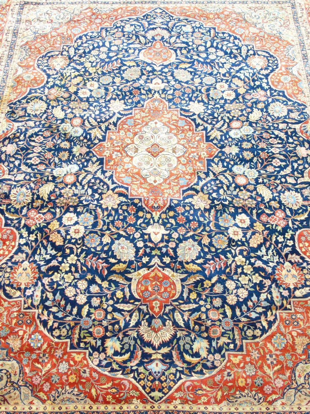 Antique Tabriz Carpet Room Size View VII