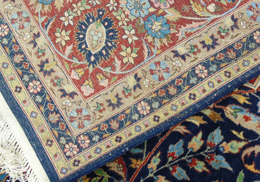 Antique Tabriz Carpet Room Size View VIII