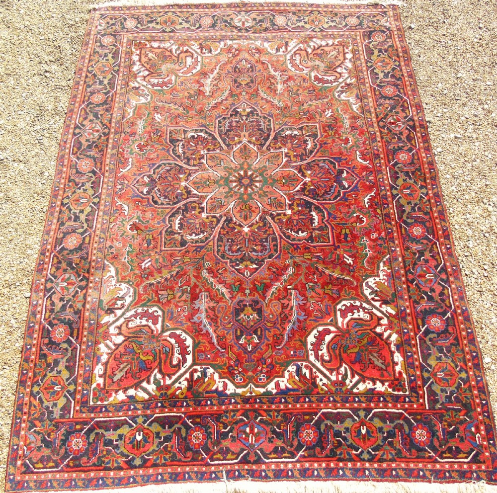 Antique Heriz Carpet Room Size