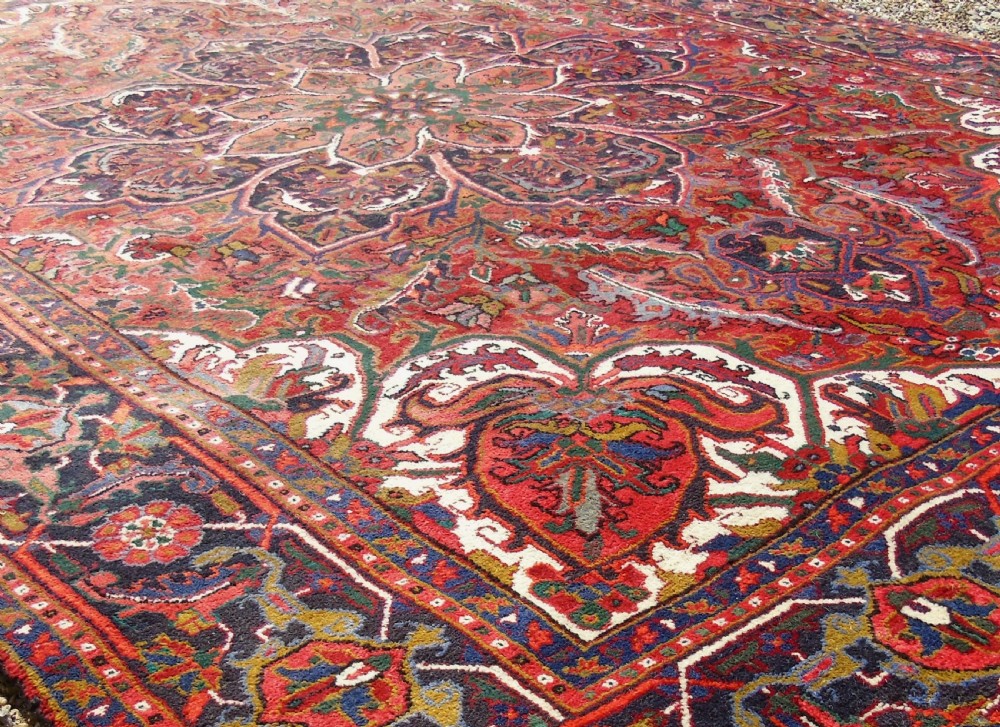 Antique Heriz Carpet Room Size View IV