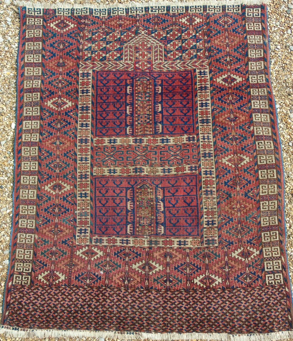 Antique Tekke Turkman Ersari Ensi Carpet