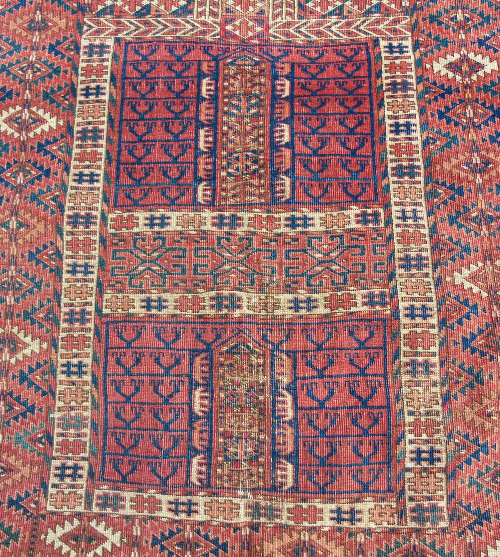 Antique Tekke Turkman Ersari Ensi Carpet View II