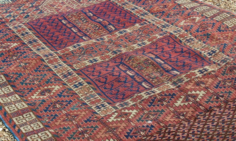 Antique Tekke Turkman Ersari Ensi Carpet View III