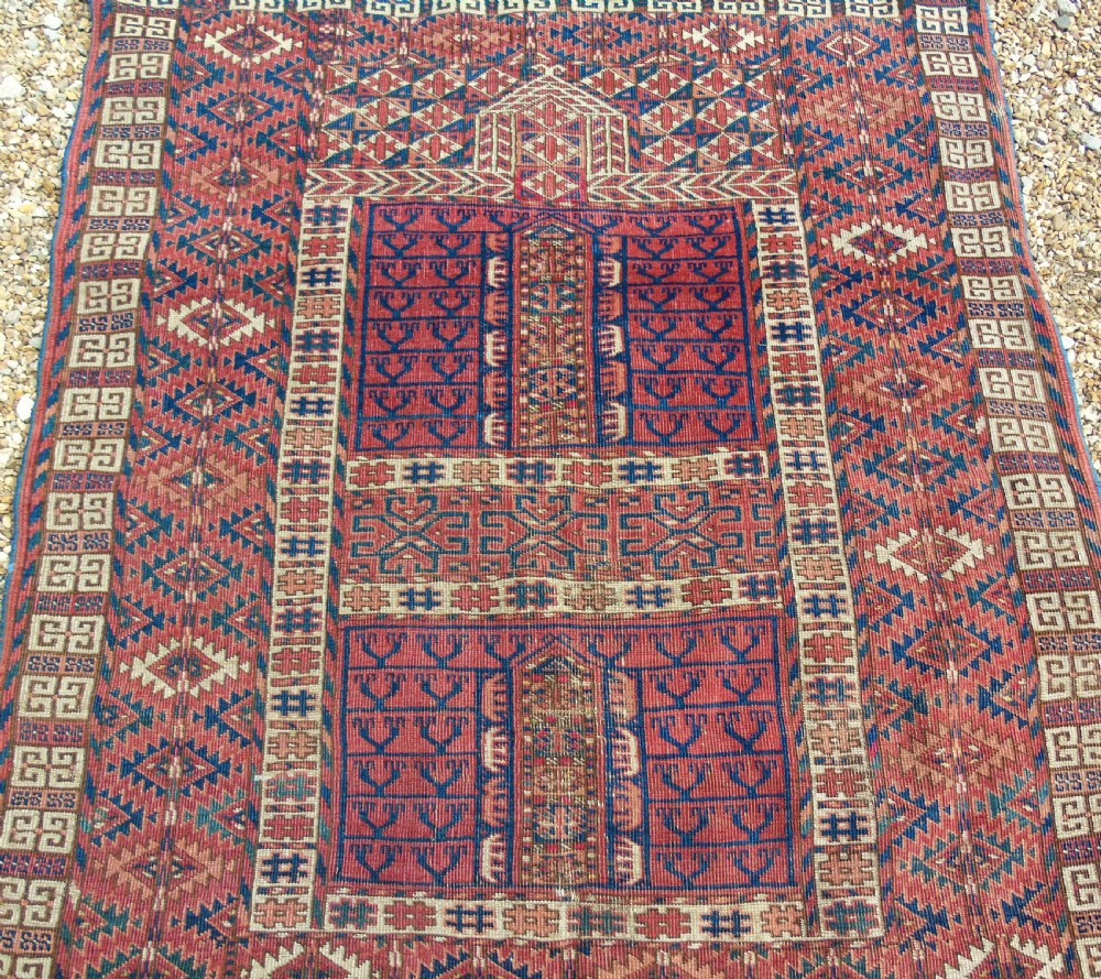 Antique Tekke Turkman Ersari Ensi Carpet View IV
