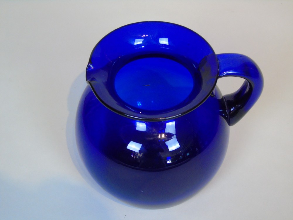 Large Bristol Blue Glass Water Jug View IV