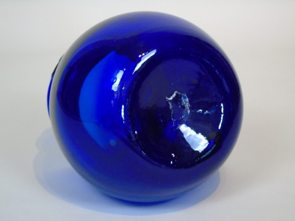 Large Bristol Blue Glass Water Jug View V