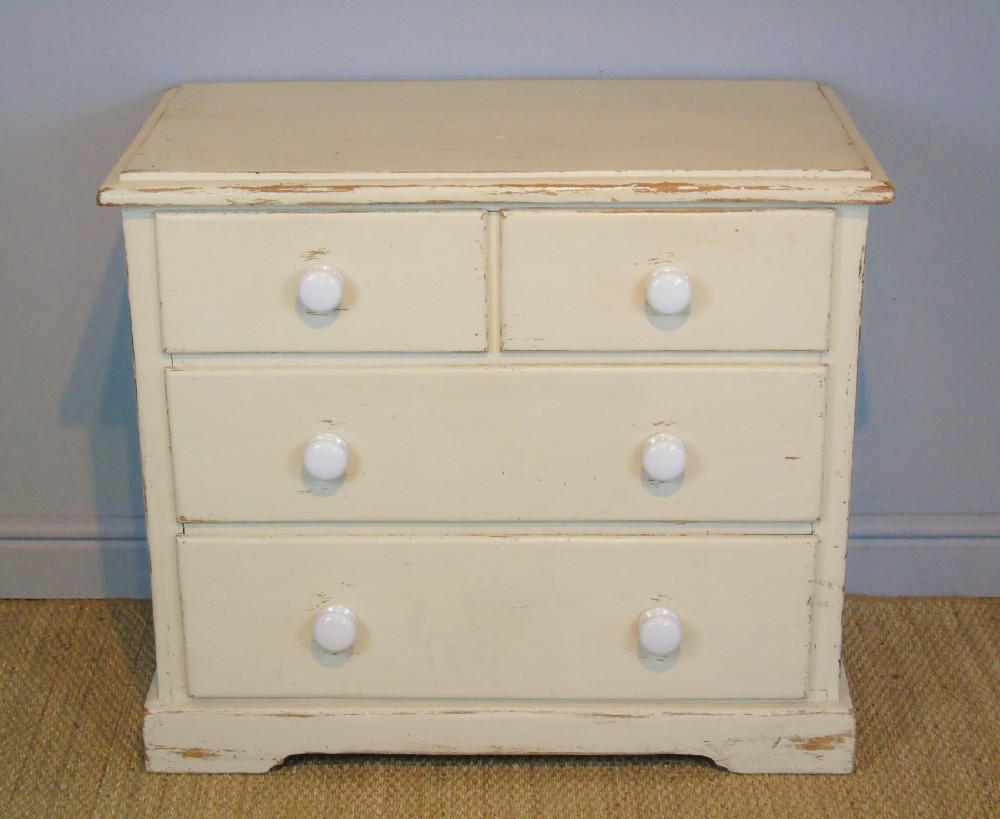 Victorian Painted Pine Chest of Drawers View III