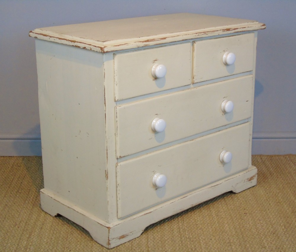 Victorian Painted Pine Chest of Drawers View V