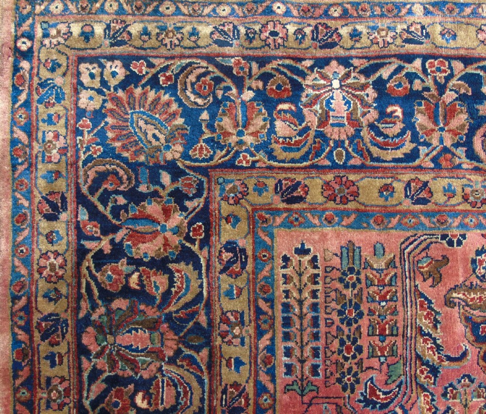 Antique Saroukh Carpet Room Size View IV