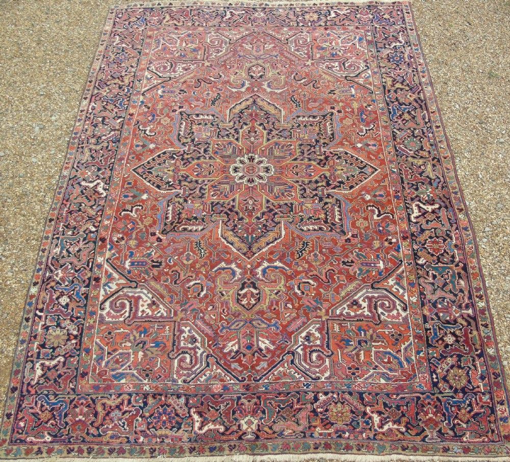 Antique Heriz Carpet Room Size