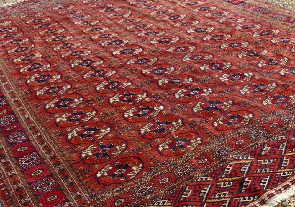 Antique Tekke Turkman Carpet Room Size View III