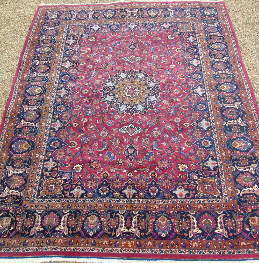 Antique Mashad Carpet Room Size