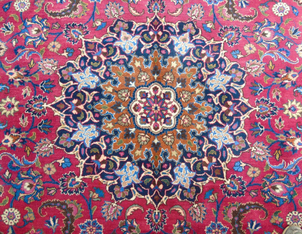 Antique Mashad Carpet Room Size View IV