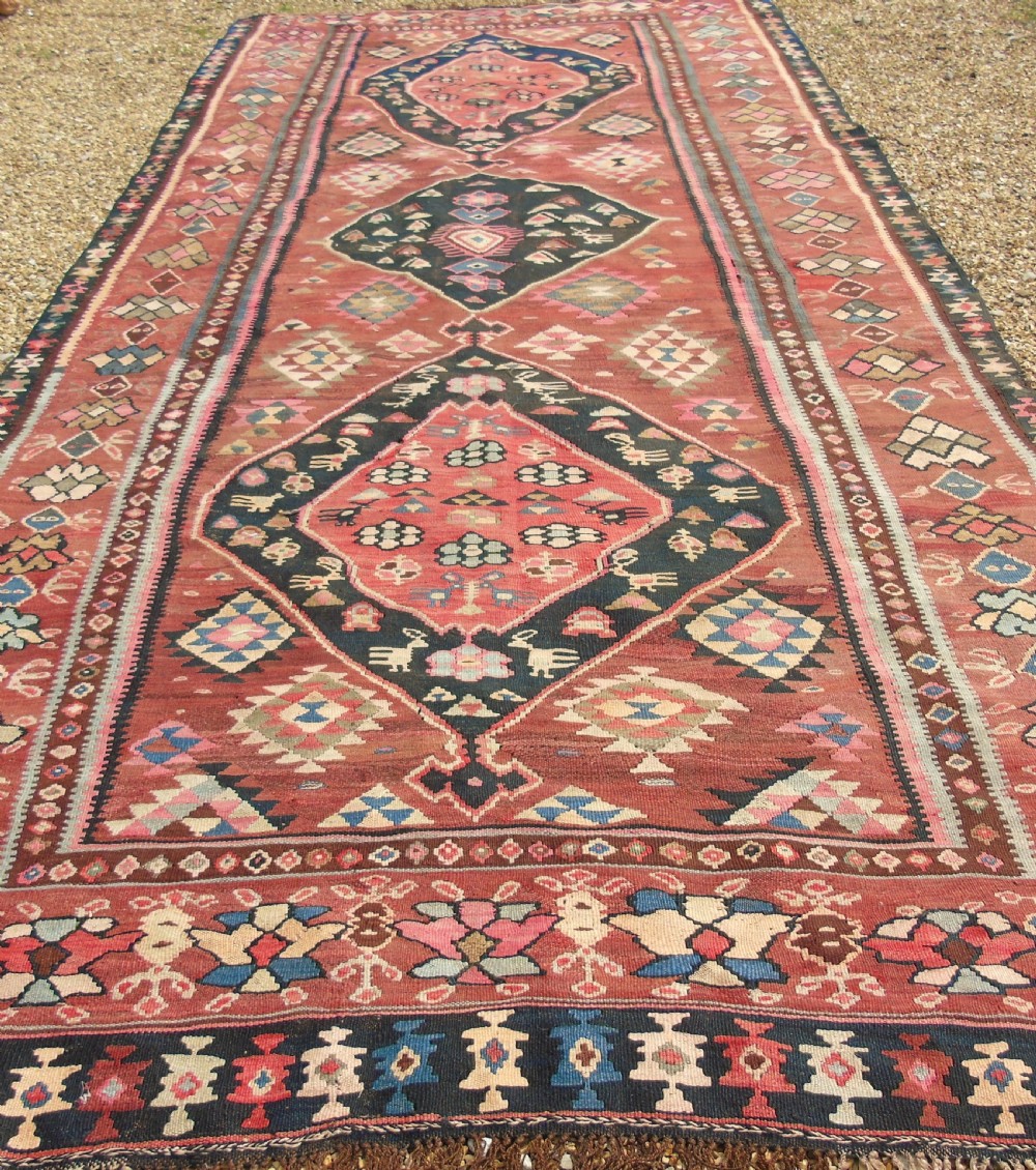 Antique Kilim Carpet Room Size View III