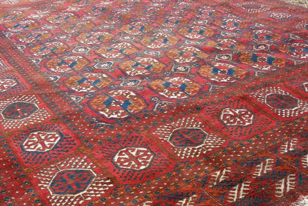 Antique Turkoman Carpet Room Size View II