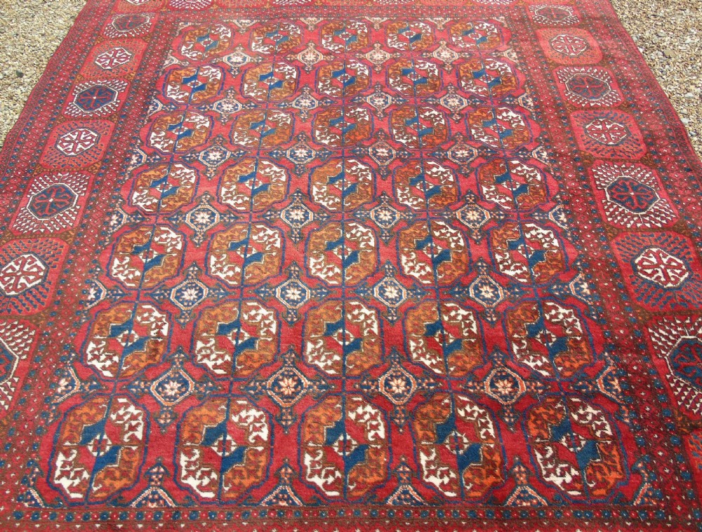 Antique Turkoman Carpet Room Size View III