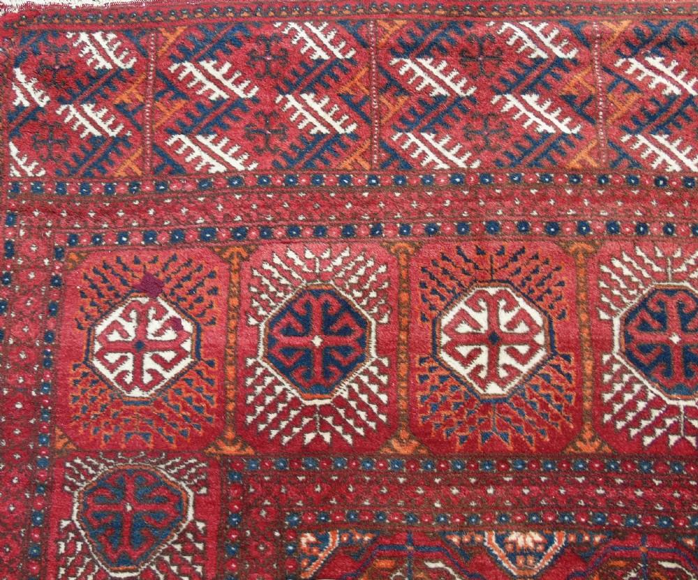 Antique Turkoman Carpet Room Size View IV