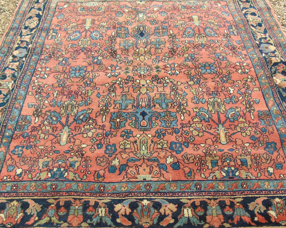 Antique Saroukh Carpet Square View III