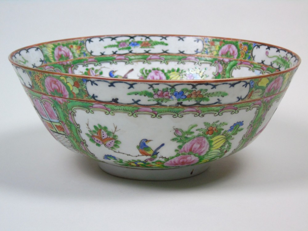 Antique Chinese Famille Rose Bowl View V