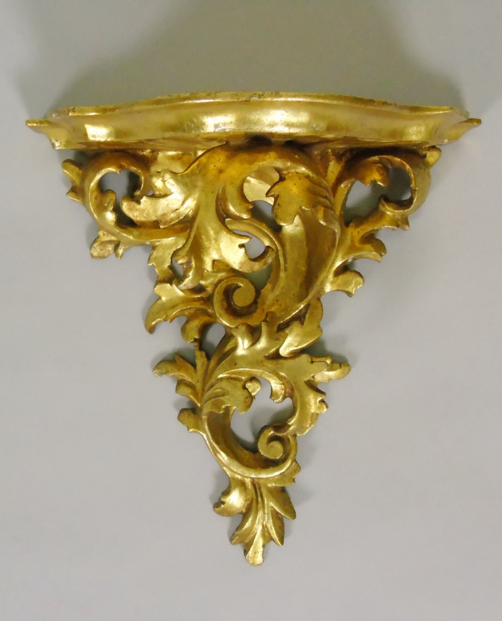 Good Pair of Giltwood Hand Carved Wall Brackets View IV