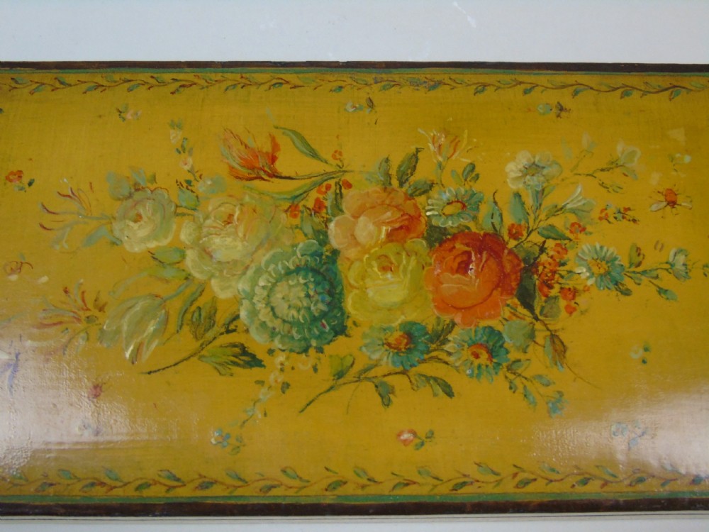 Antique Hand Painted Jewellery Box 19th Century View VI