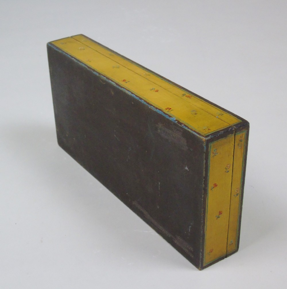 Antique Hand Painted Jewellery Box 19th Century View VIII