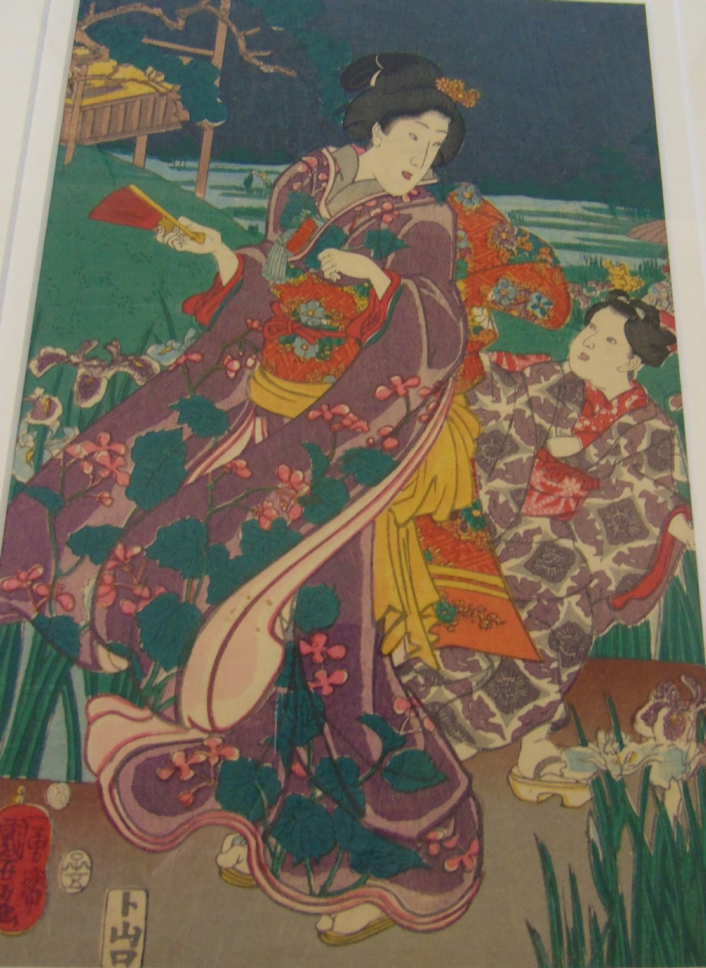 Antique Japanese Woodblock Print Kuniyoshi View III