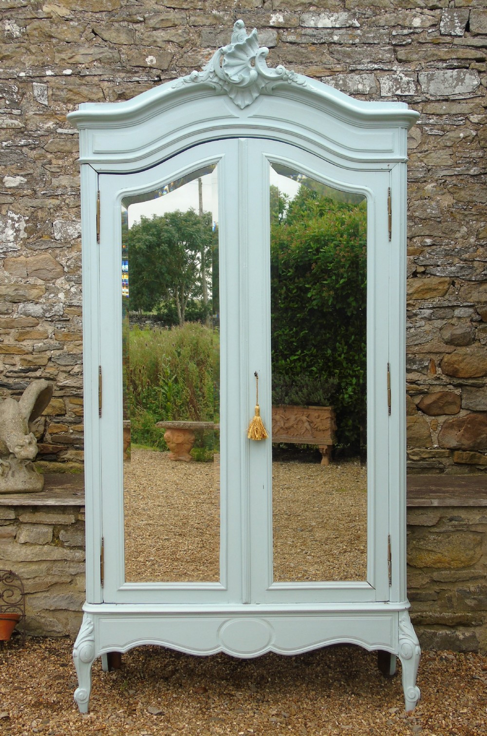 Pretty Antique French Armoire Wardrobe View II