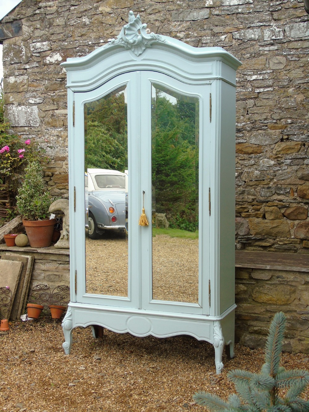 Pretty Antique French Armoire Wardrobe View IV