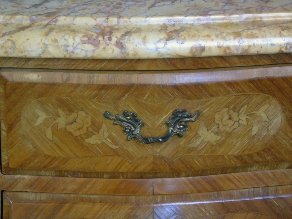 Good Pair Of French Inlaid Bedside Cabinets With Ormolu Mounts View IV